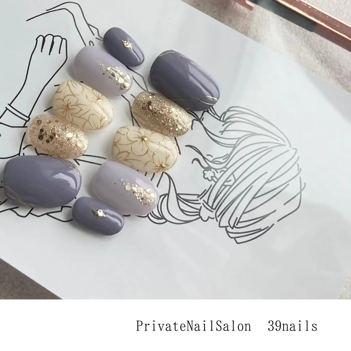 ネイル ブライダルネイル 39-nails EharaMikuのネイルデザイン