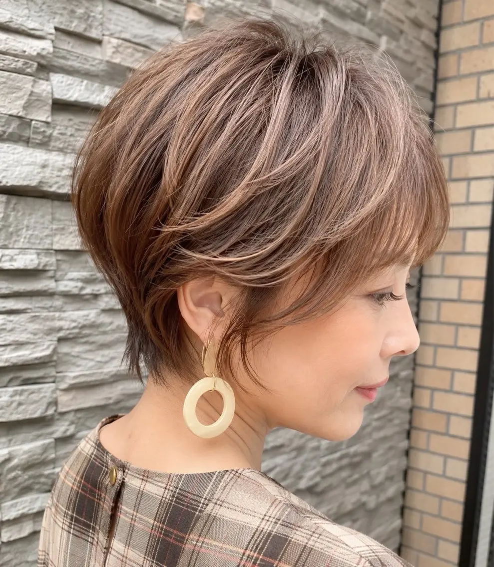 ショート 久保 佳乃のヘアスタイル