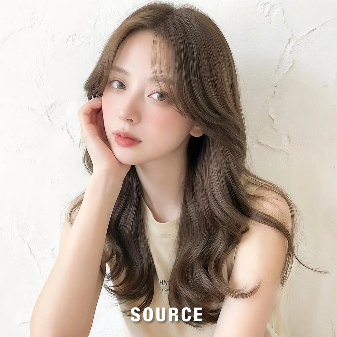 ロング カラー 透明感カラー イルミナカラー 縮毛矯正 SOURCE枚方🫧 透明感カラー/ケアのヘアスタイル
