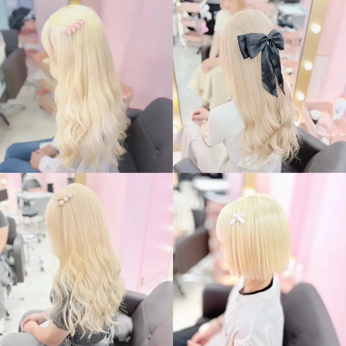【ご新規様特別価格🎀.⋆】2回ケアブリーチ➕カラー➕髪質改善トリートメント🫧の写真