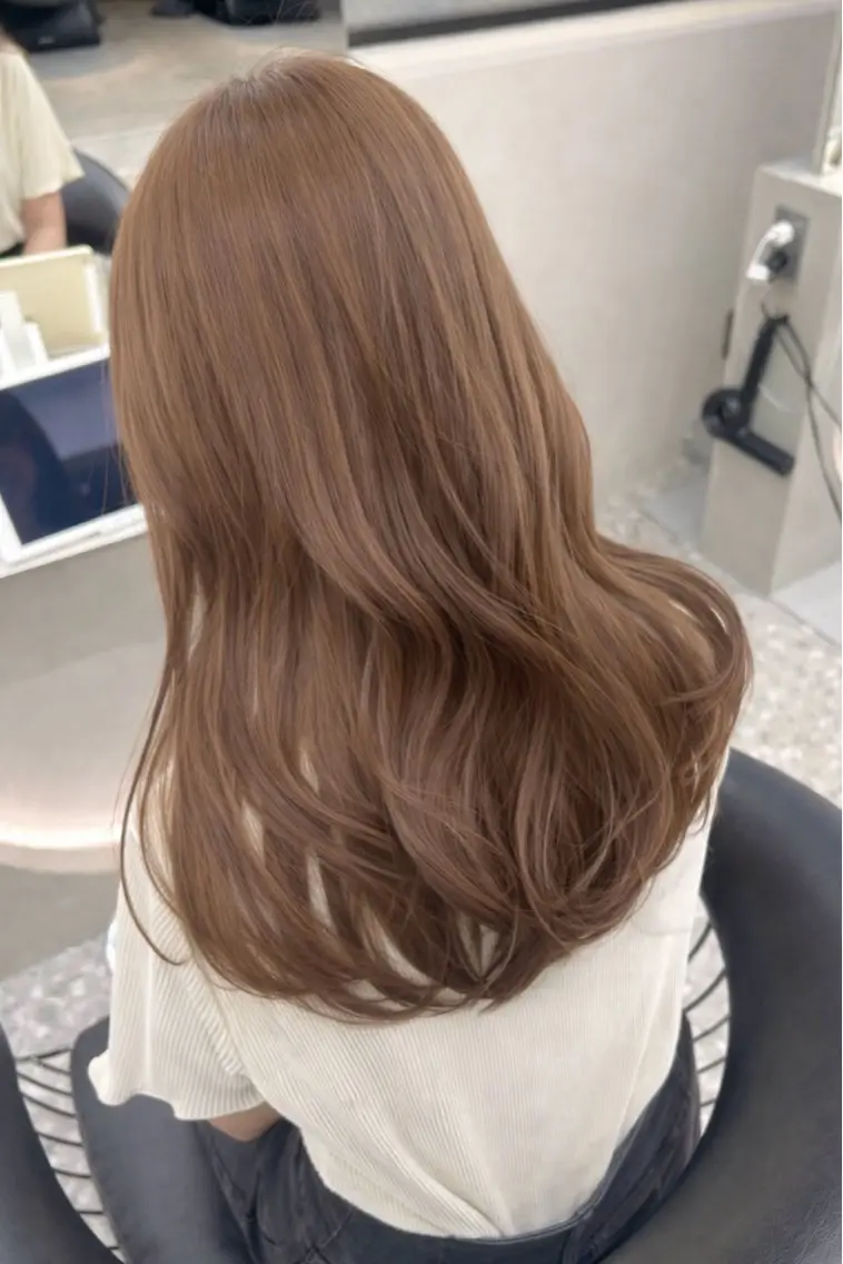 セミロング カラー ヘアアレンジ カット ヘアカラー トリートメント fumika🎀 ベージュのヘアスタイル