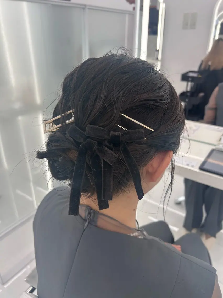 【結婚式、お出かけ、お祭り、ライブ前に！】ヘアセット👱🏻‍♀️❣️（ヘアアレンジ）の写真