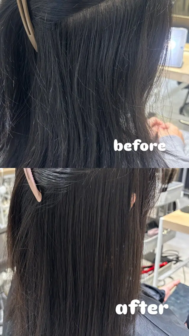 セミロング 縮毛矯正 トリートメント 縮毛矯正 山本 あのんのヘアスタイル