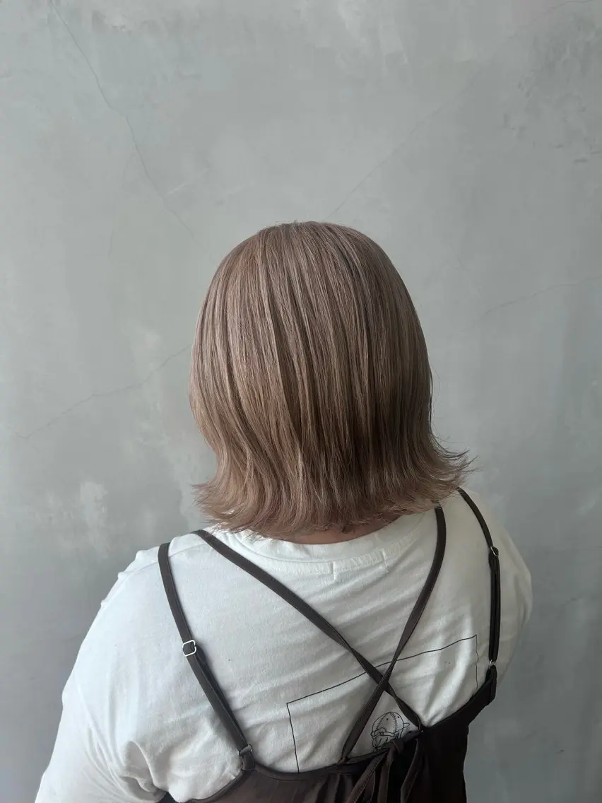 ミディアム Mao 🎀bob Oliveカラー🌿のヘアスタイル