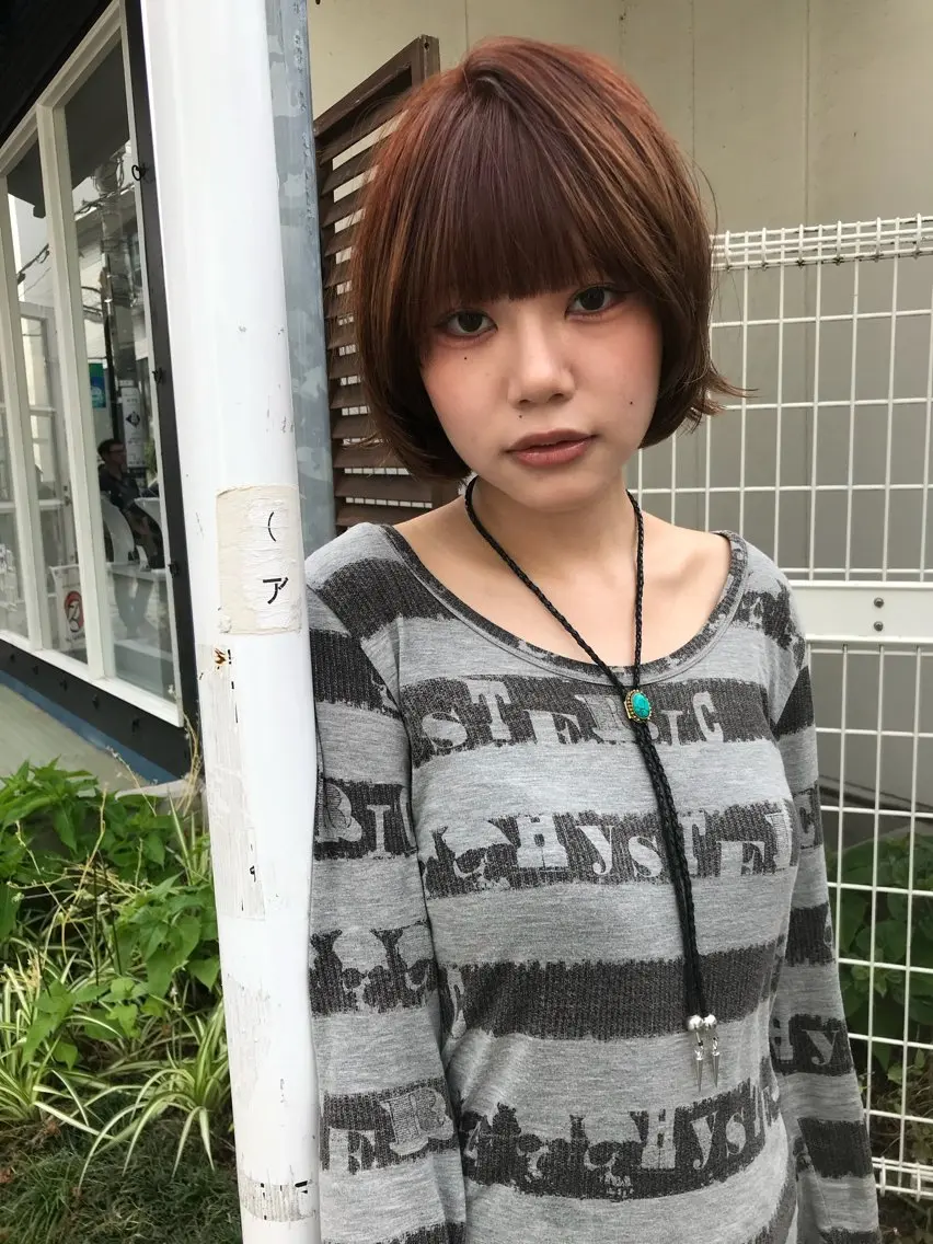 ミディアム カラー カット ヘアカラー トリートメント 赤み消しカラー/ ナチュラル/トモキのヘアスタイル