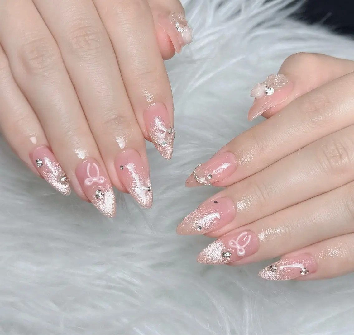 ネイル アートネイル 韓国ネイル 持ち込み ワンホンネイル ハンドネイル Lenie Nail Salonのネイルデザイン