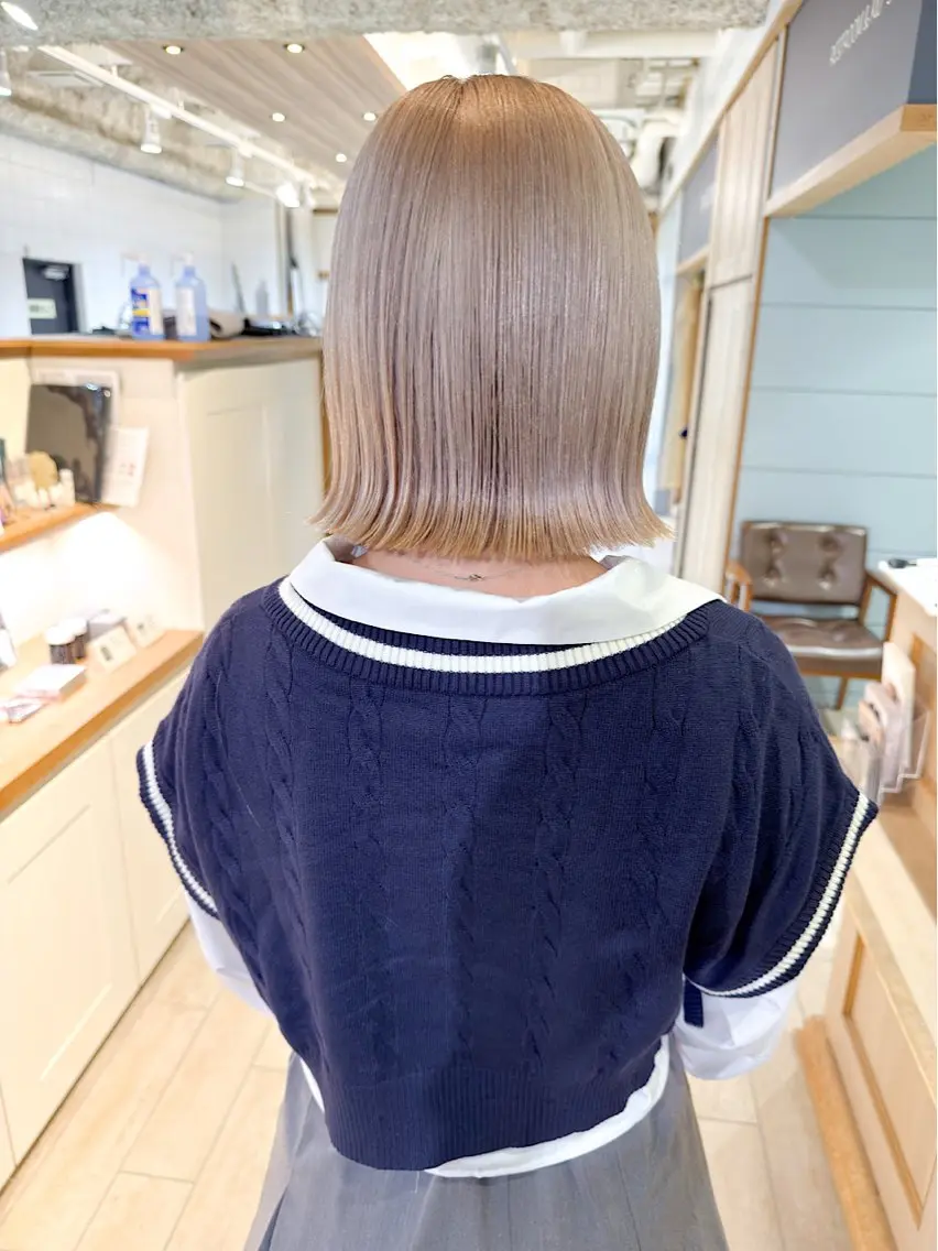 ショート カラー ボブ カット ヘアカラー トリートメント 🍬kanami 🍬ボブ/暖色カラーのヘアスタイル