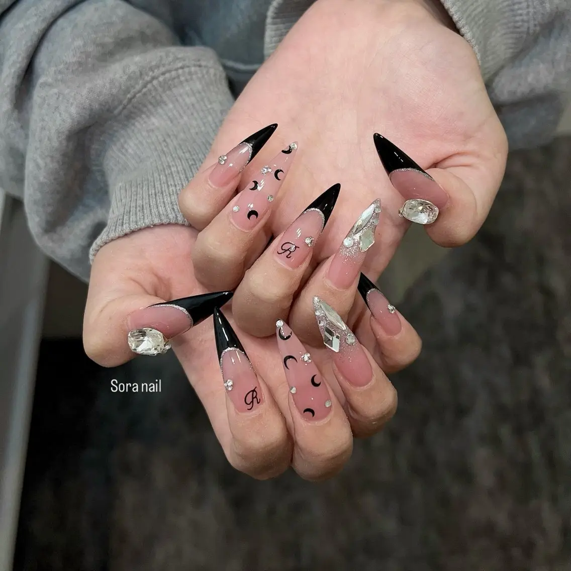 ネイル チークネイル 長さ出し フレンチネイル ジェルネイル ガーリー ハンドネイル Sora  Nail Studioのネイルデザイン
