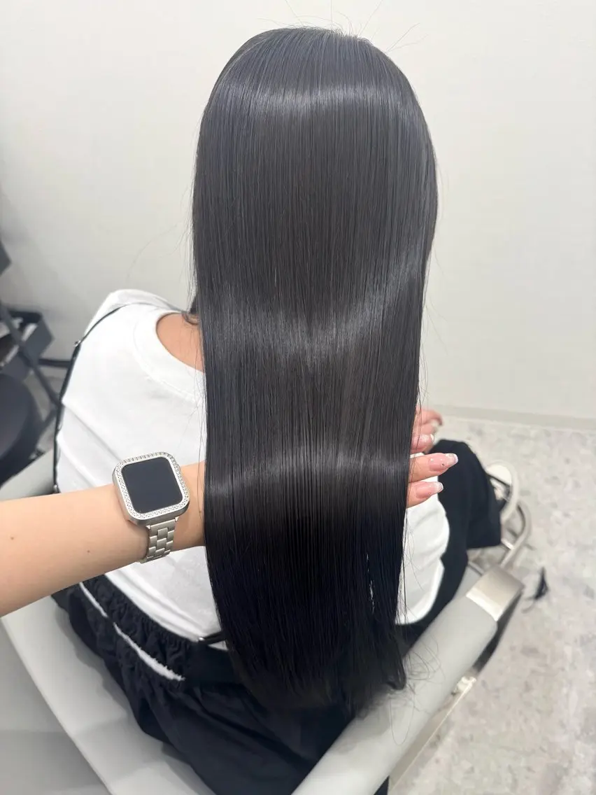 ロング 髪質改善 トリートメント 💎縮毛矯正/透明感 カラー💎椎葉みひろのヘアスタイル