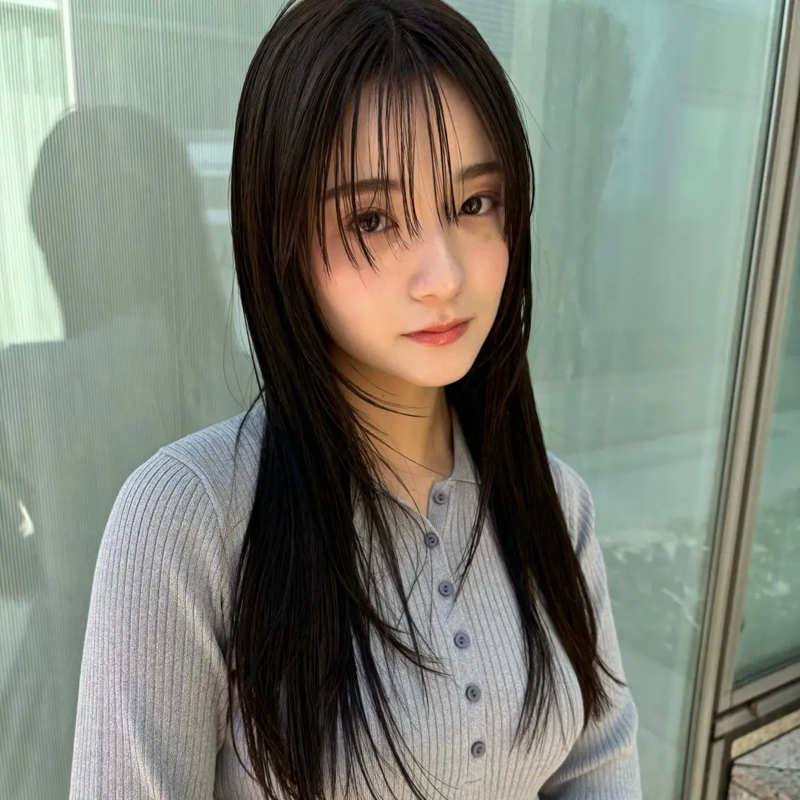 ロング 縮毛矯正 MAI🦎 無造作パーマ メンズのヘアスタイル