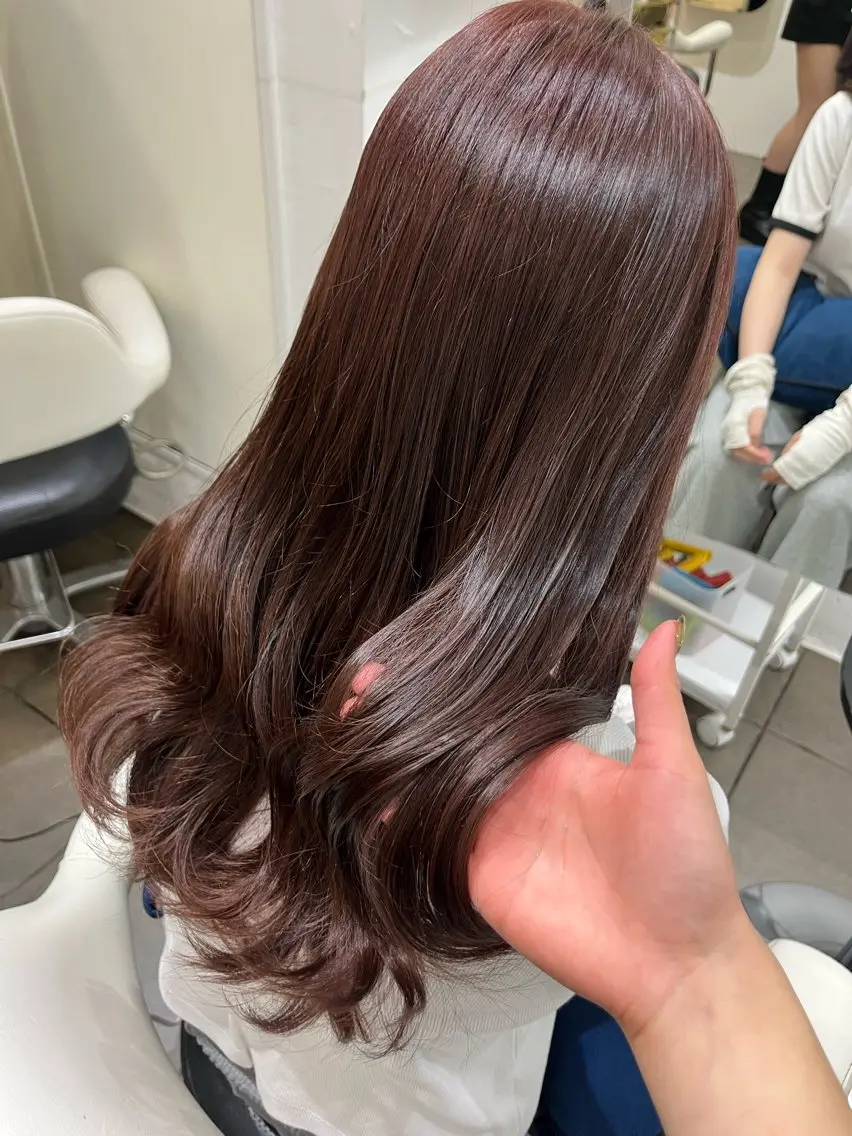ロング カラー カット ヘアカラー トリートメント 透明感カラー ✂️ツムギ♡のヘアスタイル