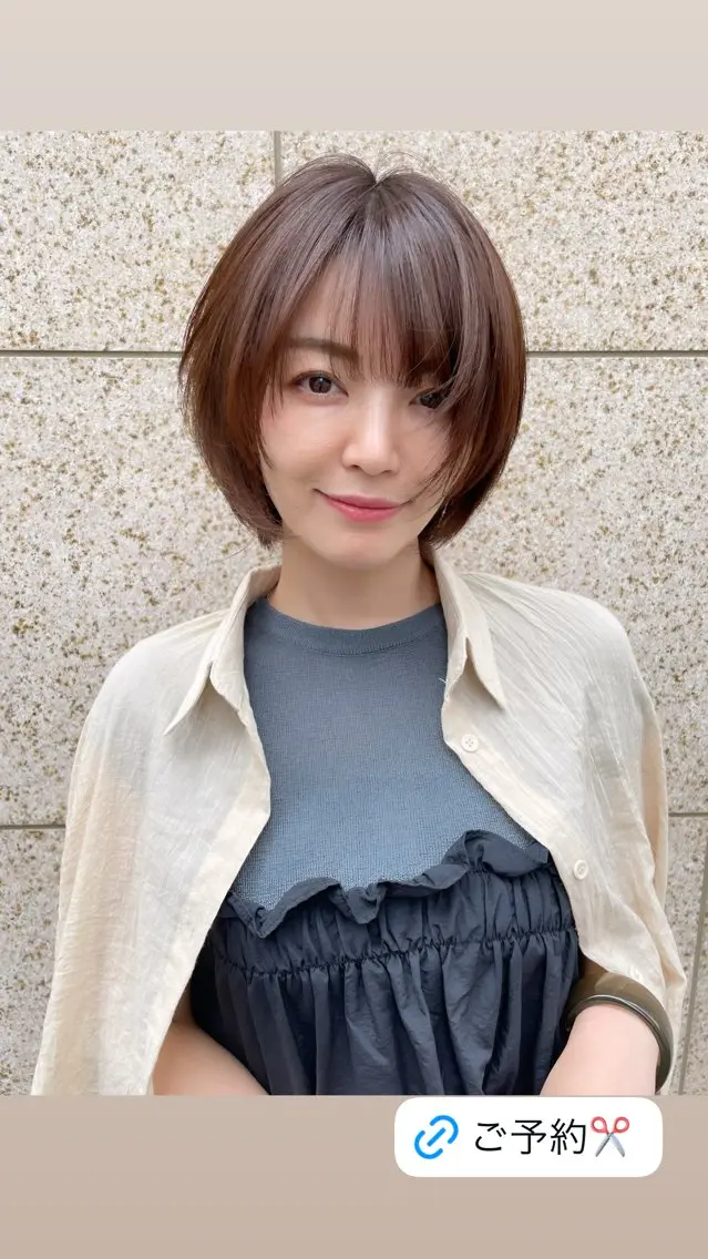 ショート カラー ショートレイヤー ブリーチ ダブルカラー レイヤーカット ショートヘア カット ヘアカラー トリートメント 🫧ショート/ボブ 池袋西口・泡渕✂️のヘアスタイル