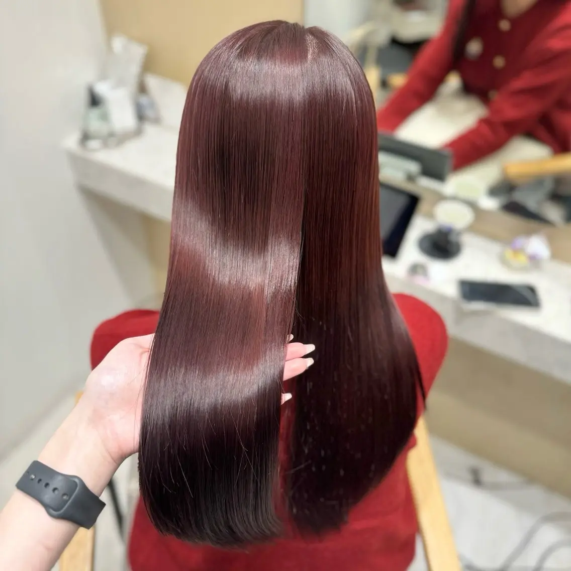 💎艶髪度No.1💎 Premium髪質改善トリートメント+オーガニック艶カラーの写真