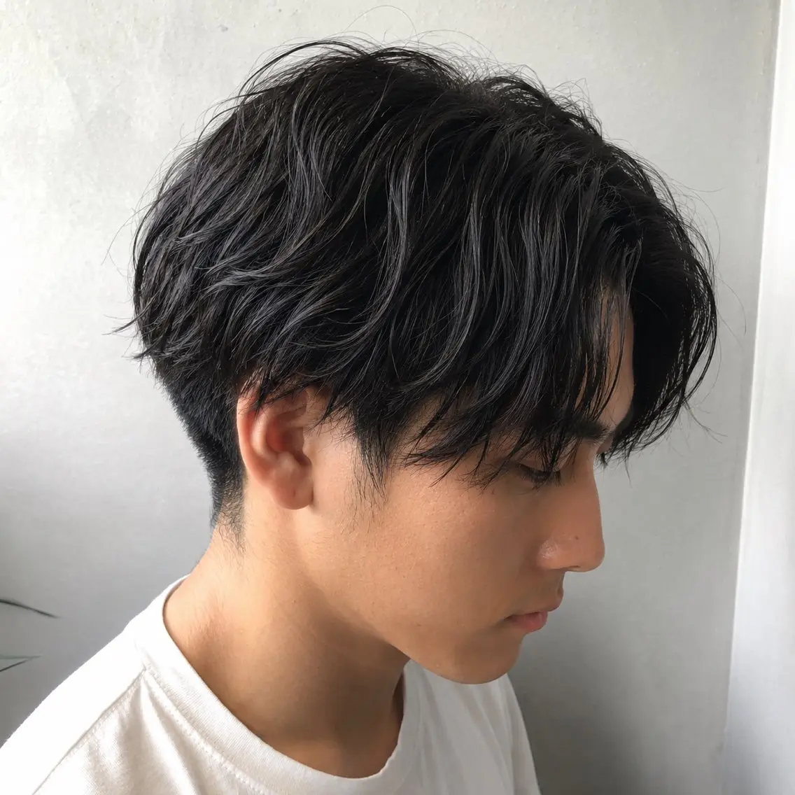 パーマ メンズ メンズパーマ ニュアンスパーマ カット パーマ トリートメント ブリーチなしWカラー メンズカット✨ワタベのヘアスタイル