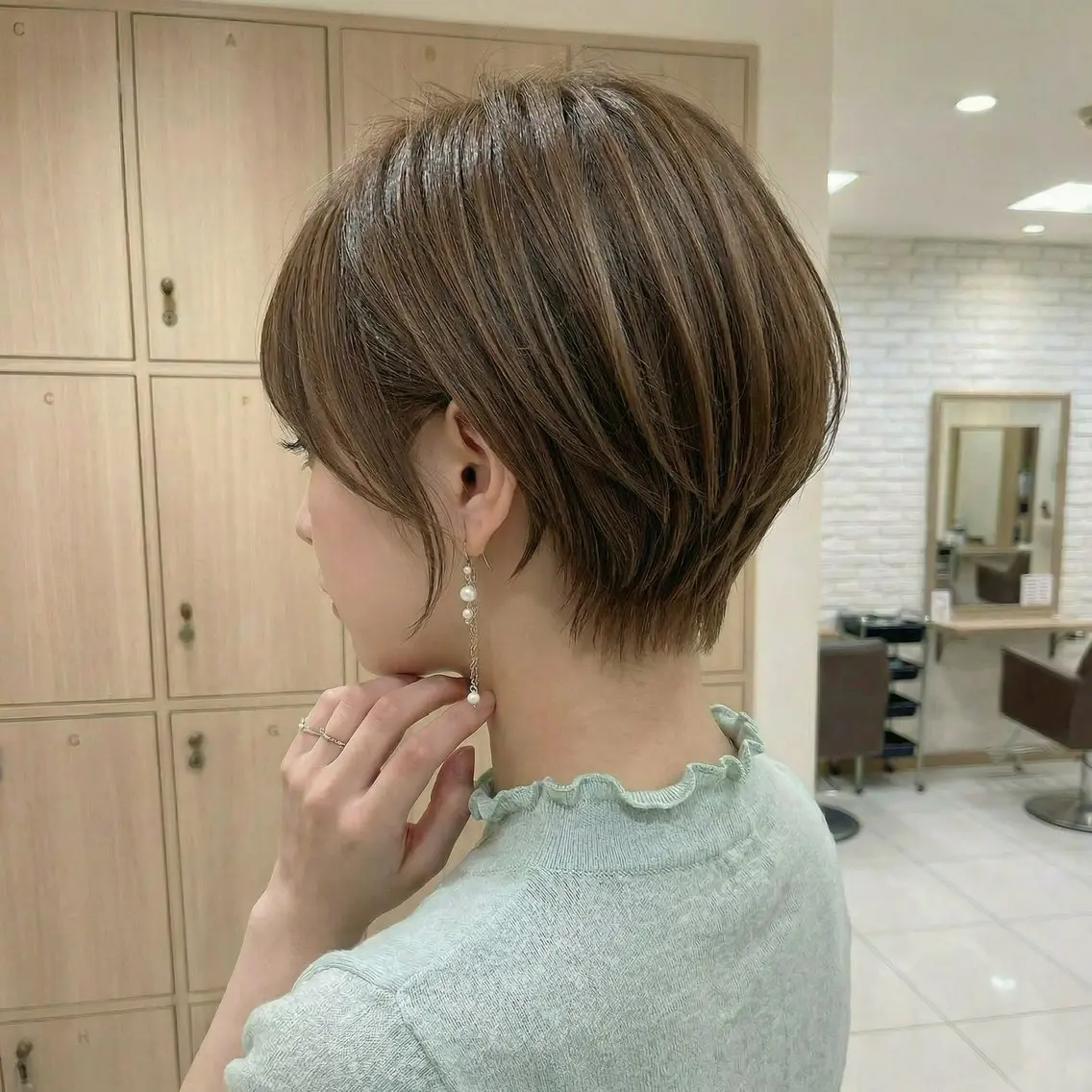 ショート カット 丸みショートボブ タッセルボブ 吉野のヘアスタイル