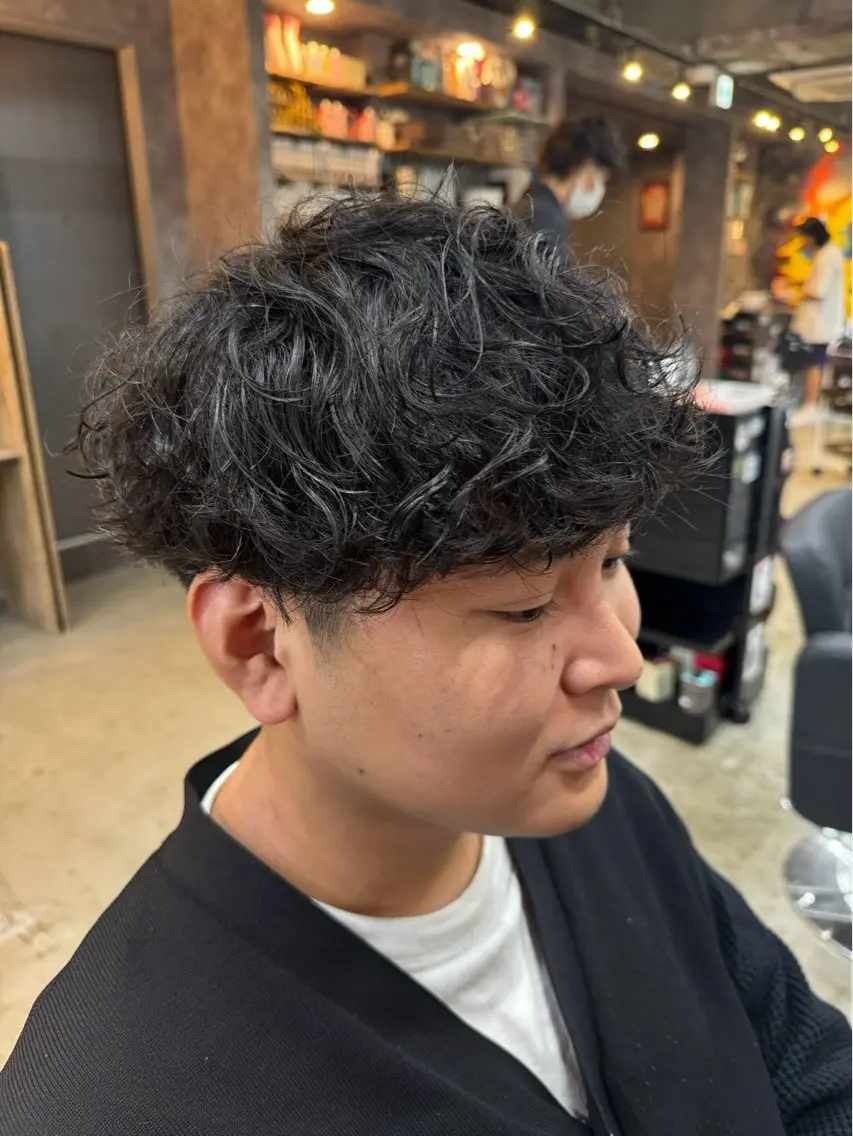 【カットパーマモデル募集中✂️】メンズシャドウパーマの写真