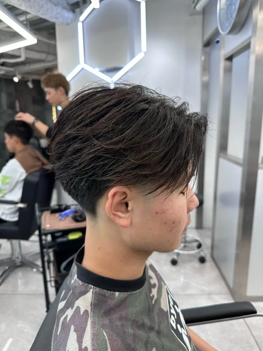 パーマ メンズ カット パーマ 💎メンズカット ／フェザー／細野💎のヘアスタイル