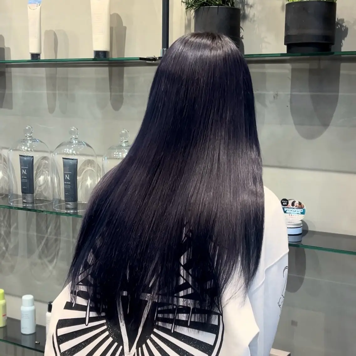 ロング カラー ヘアアレンジ ヘアカラー トリートメント YUIKA☆髪質改善 小顔カット艶カラーのヘアスタイル