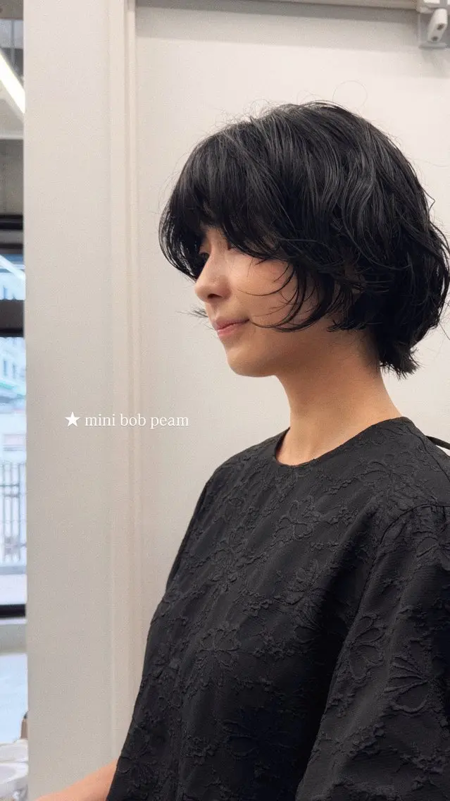 パーマ カット パーマ saki|透明カラー ドライパーマ.パーマのヘアスタイル