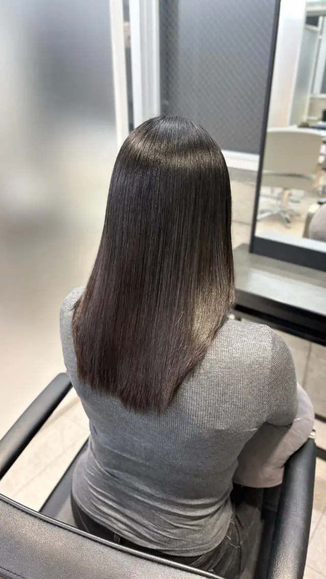 ロング 髪質改善 縮毛矯正 トリートメント 縮毛矯正 🌙小林春月/新宿/ 美髪/ハイトーン🌙のヘアスタイル