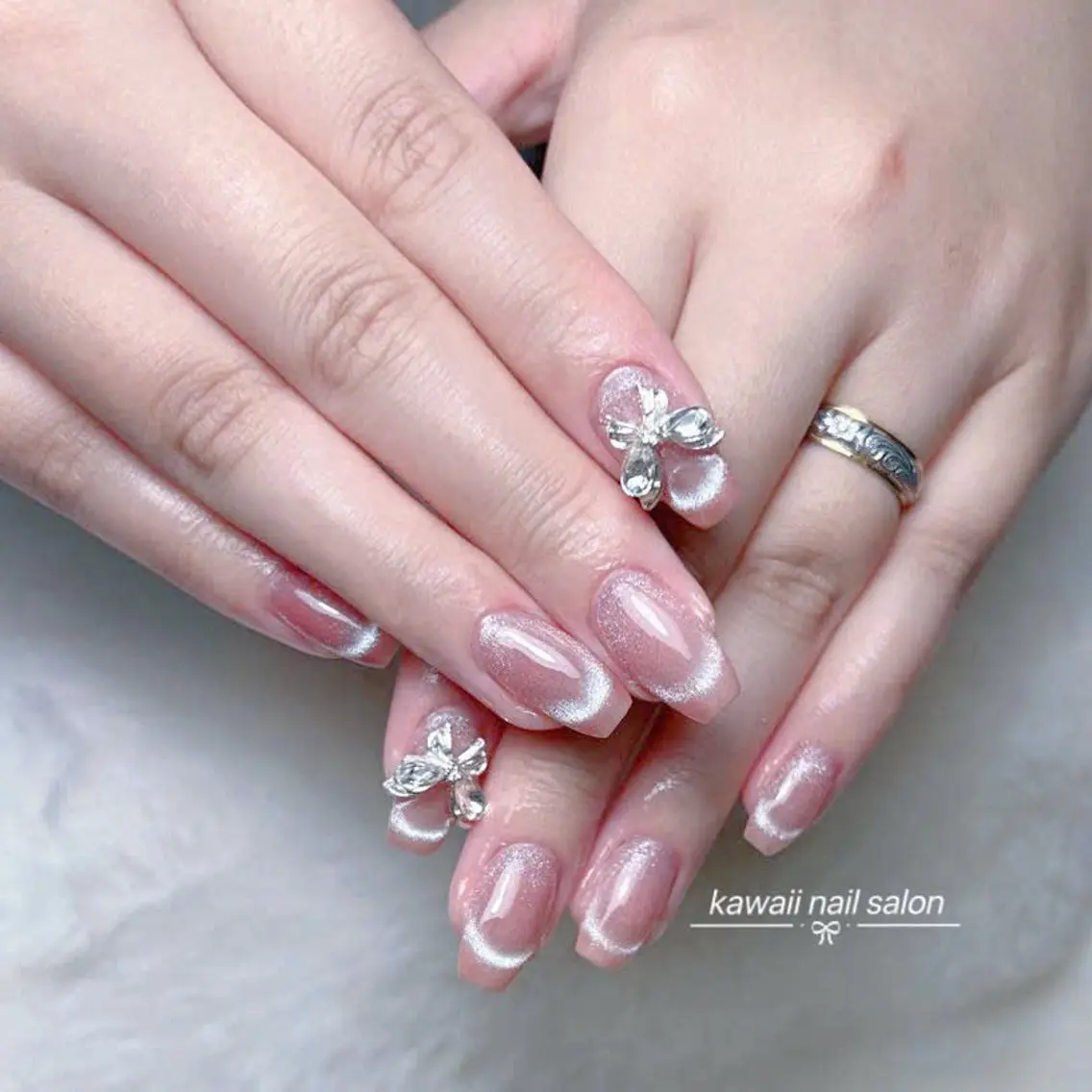 ネイル チークネイル ドット フットネイル フレンチネイル 韓国ネイル Kawaii _Nailのネイルデザイン