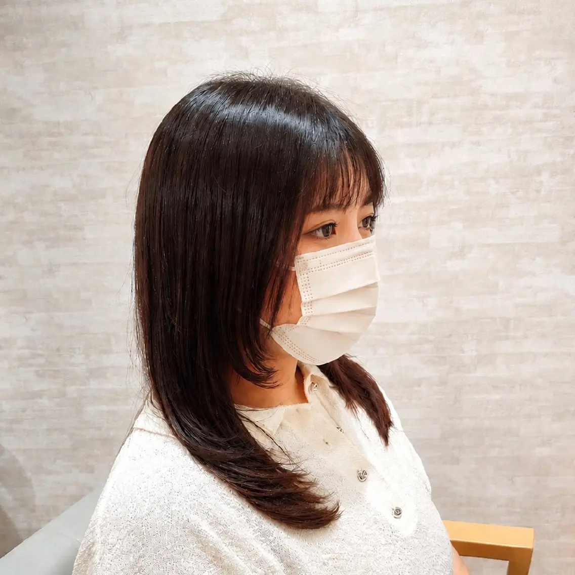 セミロング カット ヘアカラー 松澤日菜 ✂メンズ歓迎のヘアスタイル