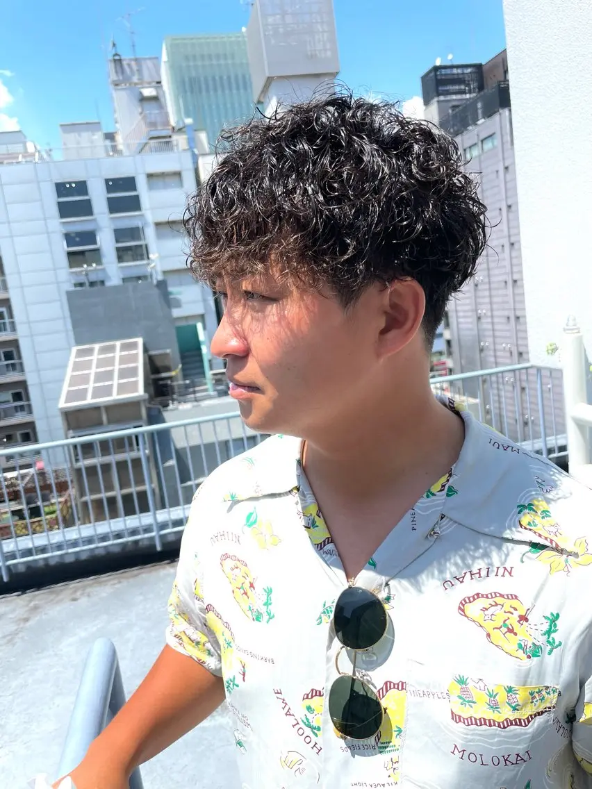 ショート パーマ メンズ メンズパーマ ニュアンスパーマ moro 丁寧なカウンセリングのヘアスタイル
