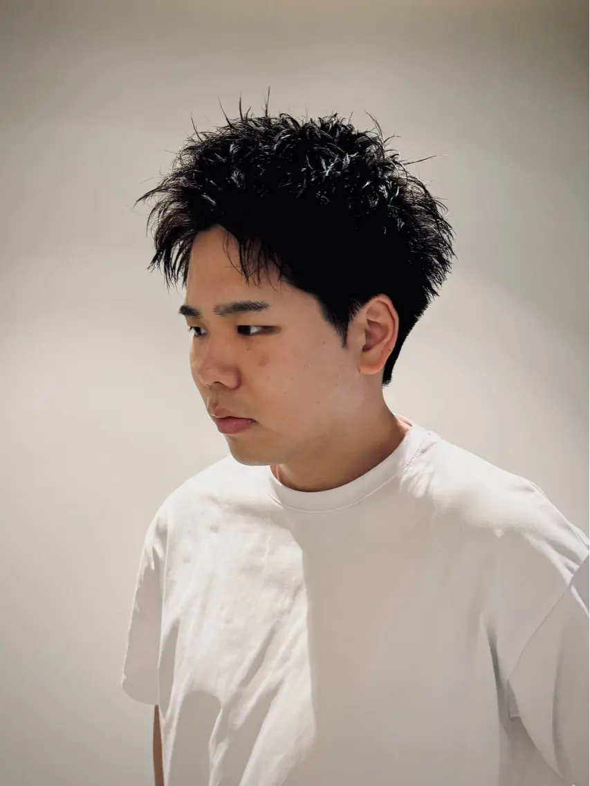 ショート パーマ メンズ メンズパーマ カット パーマ メンズショート 丸山 航輝のヘアスタイル