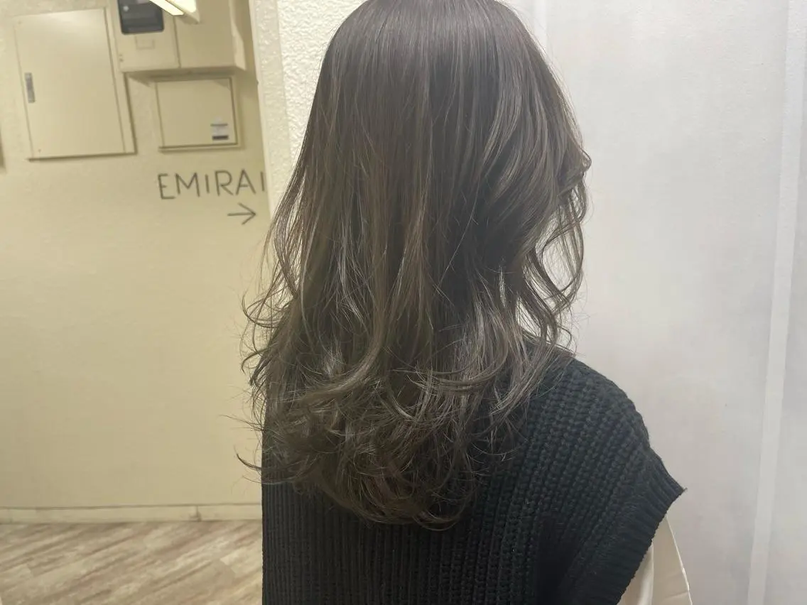 セミロング カラー ヘアアレンジ 韓国風ヘア ケイゴ【店長】 メンズパーマ特化のヘアスタイル