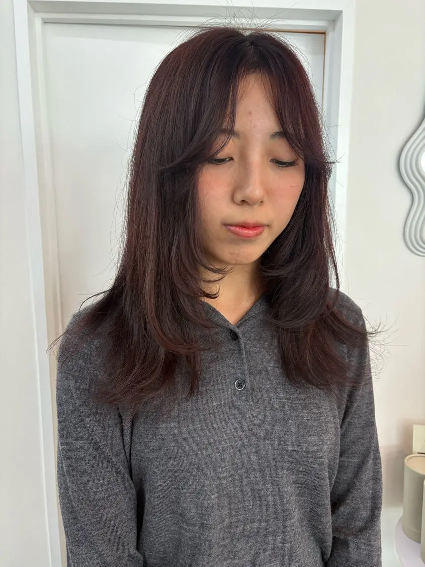 セミロング カラー ichika/福岡 /透明感カラー🤎のヘアスタイル