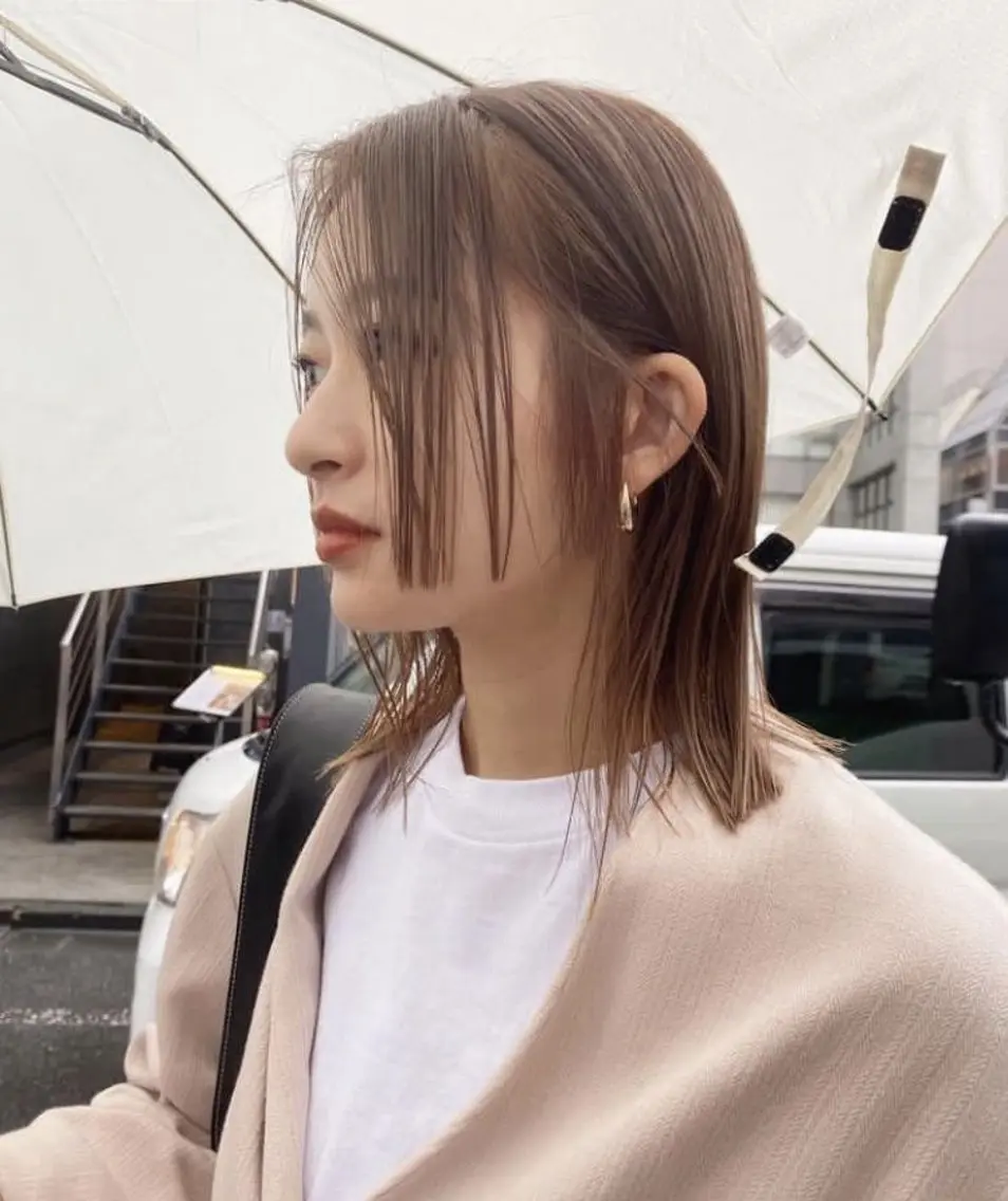 ミディアム カラー ブリーチ 橋本叶夢/ お洒落hairのヘアスタイル
