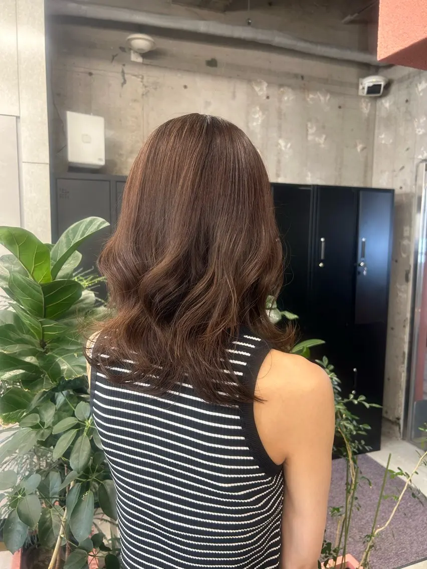 ミディアム カラー カット ヘアカラー トリートメント 💜カラーモデル募集 Miyuuのヘアスタイル
