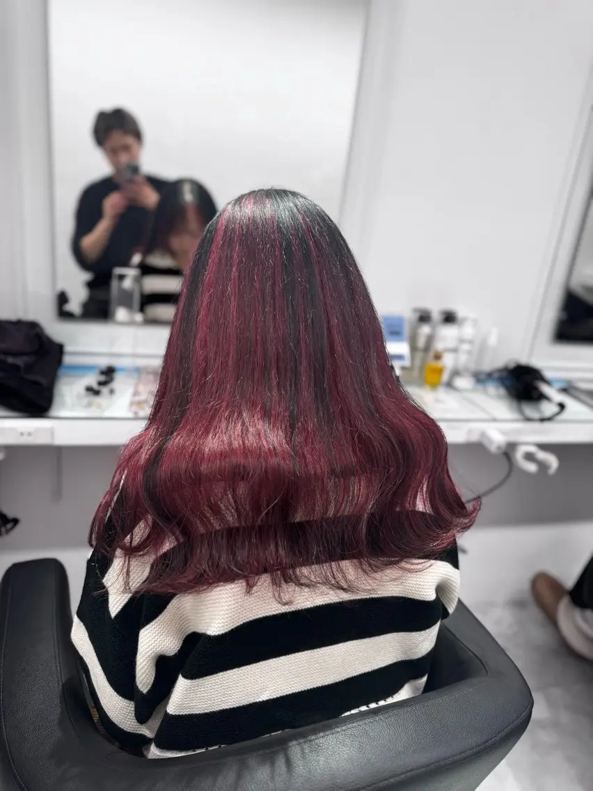 ロング カラー ヘアアレンジ カット ヘアカラー トリートメント ヘッドスパ ヘアセット 透け上品ハイトーン 職人ゆうと🤍のヘアスタイル