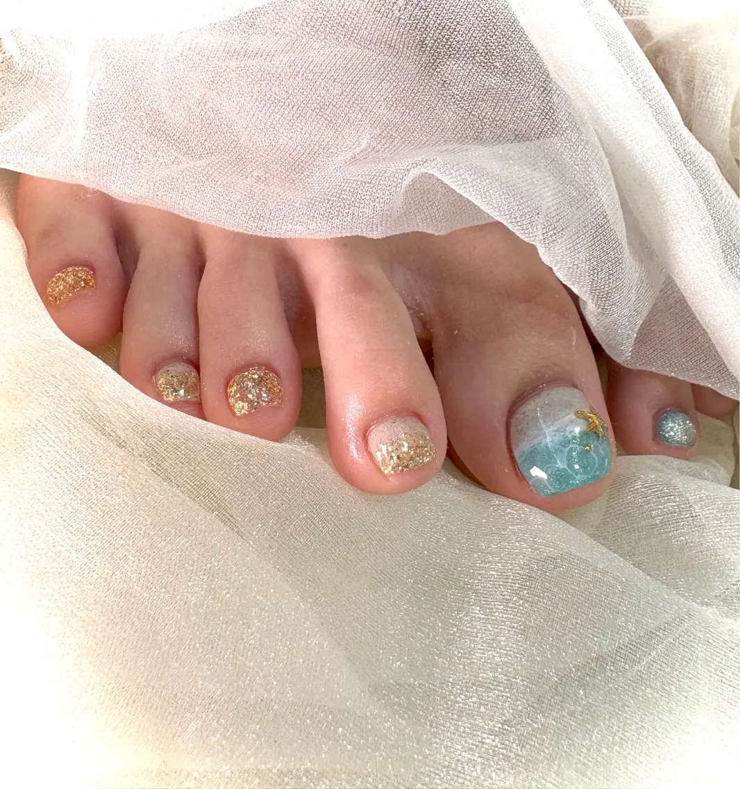 ネイル フットネイル nail salon quartettoのネイルデザイン