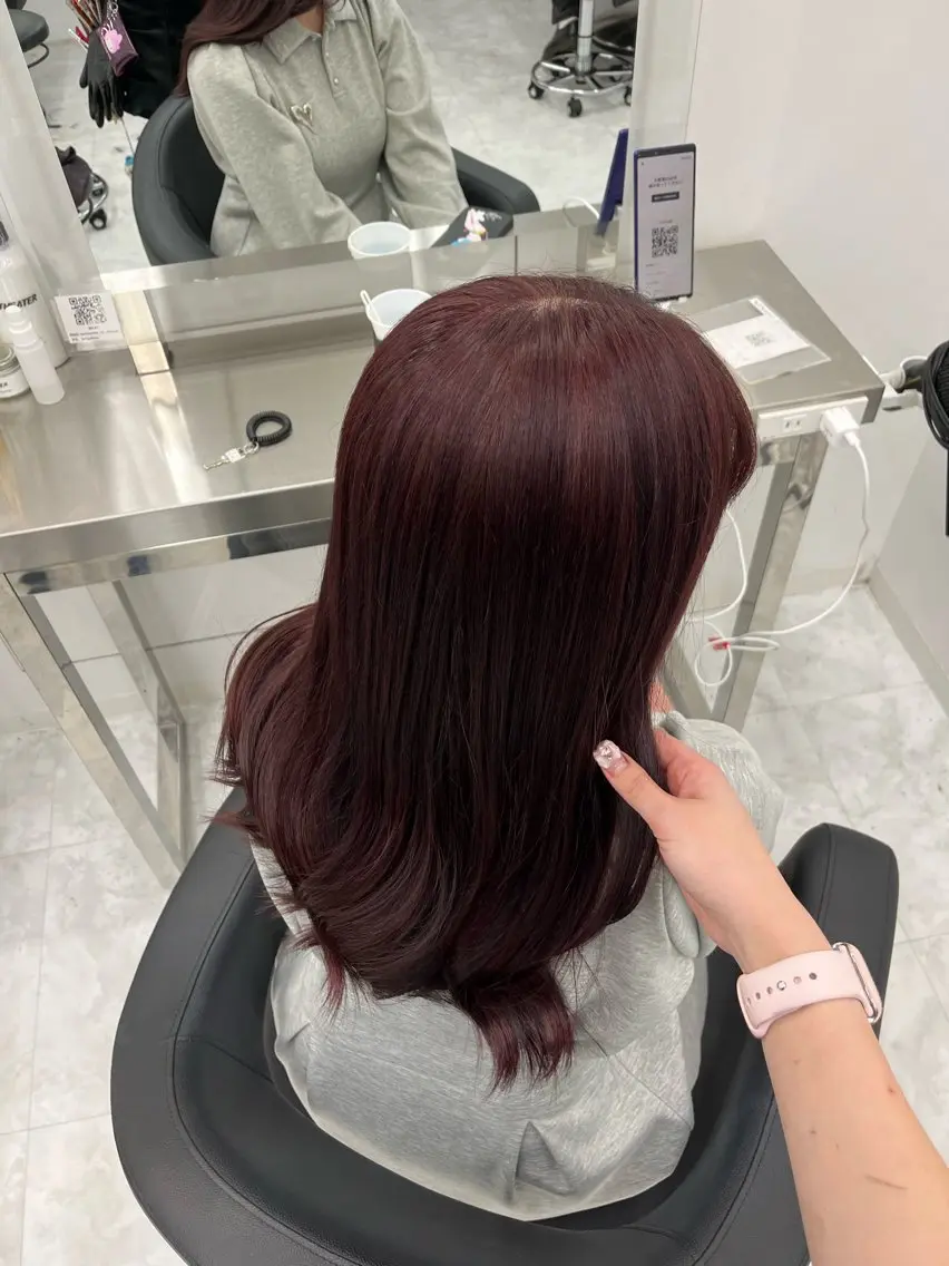 ロング カラー ヘアアレンジ 🫧🎀うる艶暖色 🏹Nanako🎀のヘアスタイル