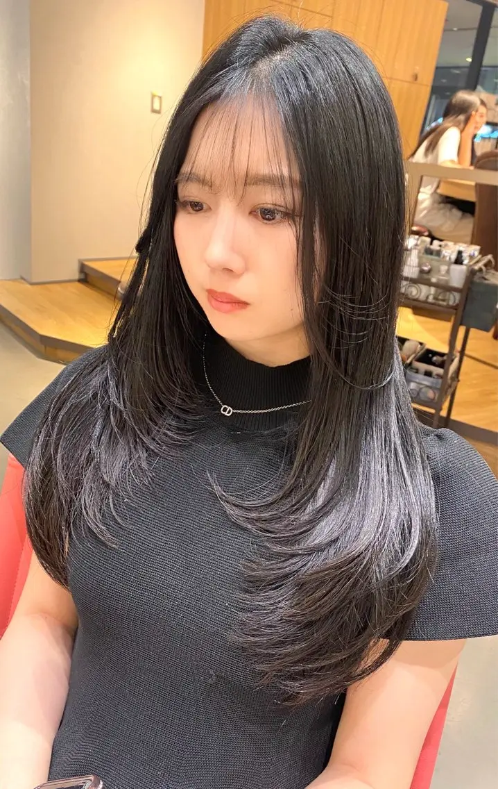 ロング カラー unopulir 景山 凌のヘアスタイル