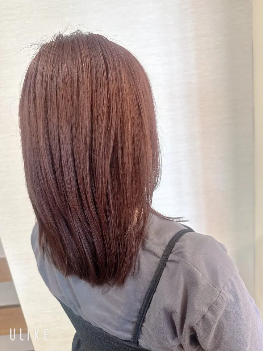 セミロング カット ヘアカラー トリートメント 舘 梨会のヘアスタイル