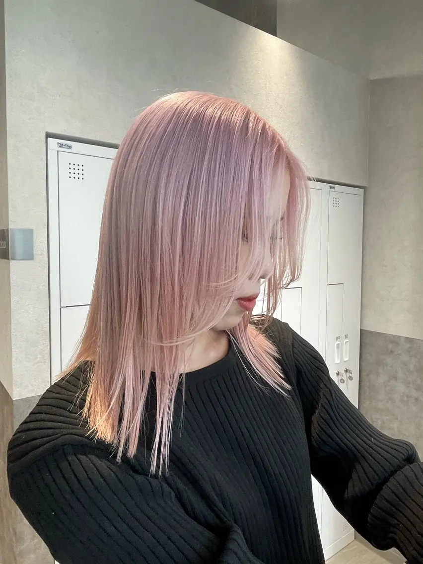 カラー 広島:ミルキーカラー tsumaのヘアスタイル