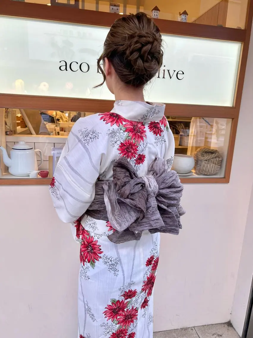 🌕8月minimo限定🌕🎆浴衣着付け+ヘアセット🎆※詳細確認お願いしますの写真