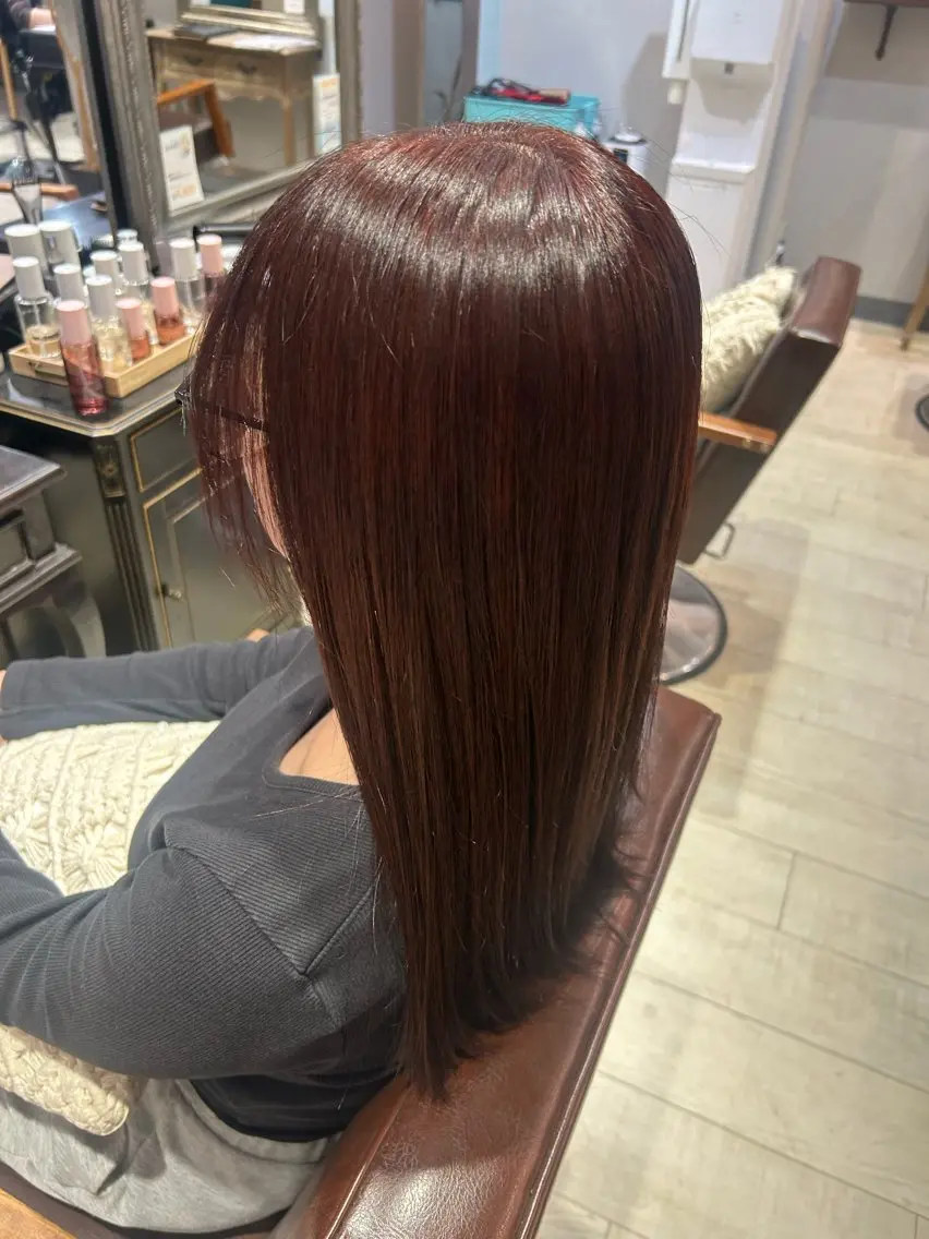☆平日限定☆【色もちも透明感も♡】🎀ブリーチなしダブルカラー🎀＋1STEPトリートメントの写真