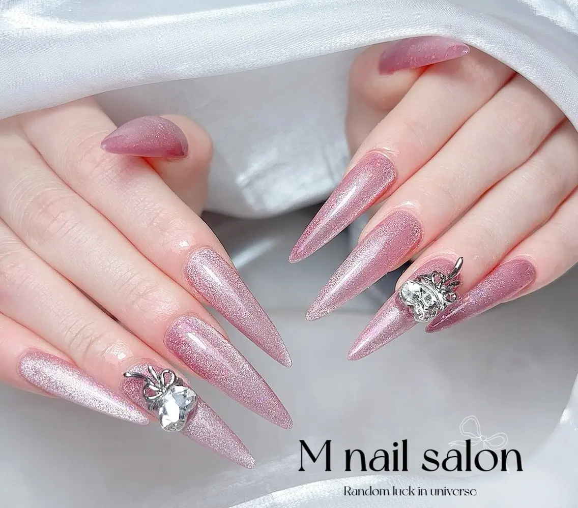 ネイル ハンドネイル M🌷nail 長さだし専門店のネイルデザイン