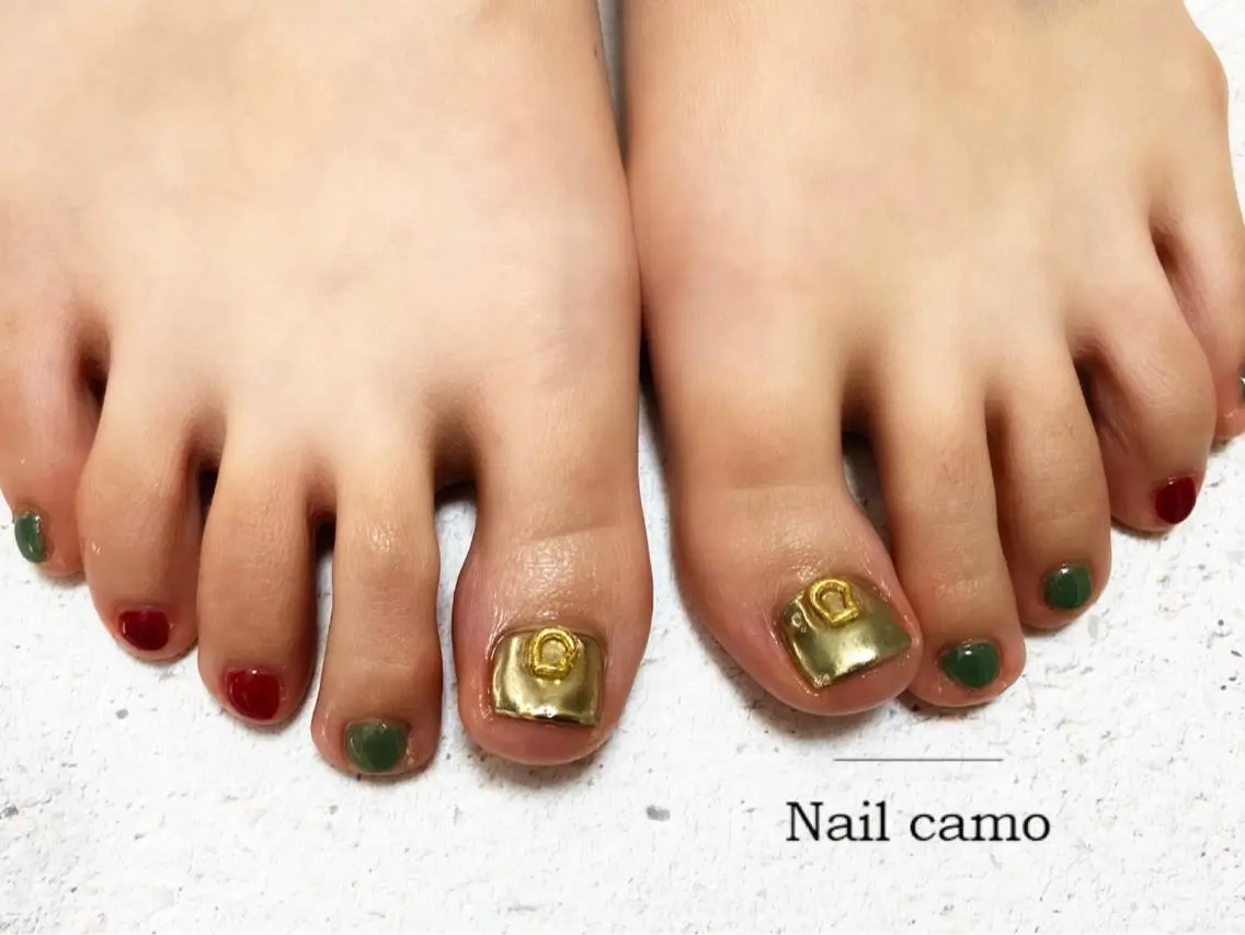 ネイル フットネイル 🌟Nail camo🌟のネイルデザイン