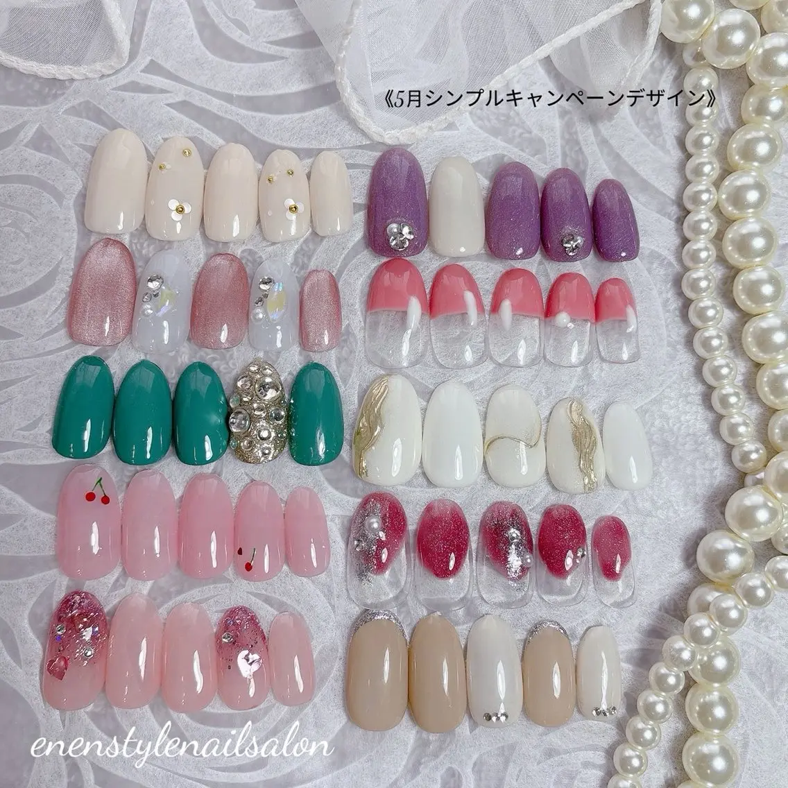 ネイル ハンドネイル 🐾enen style 🐾のネイルデザイン