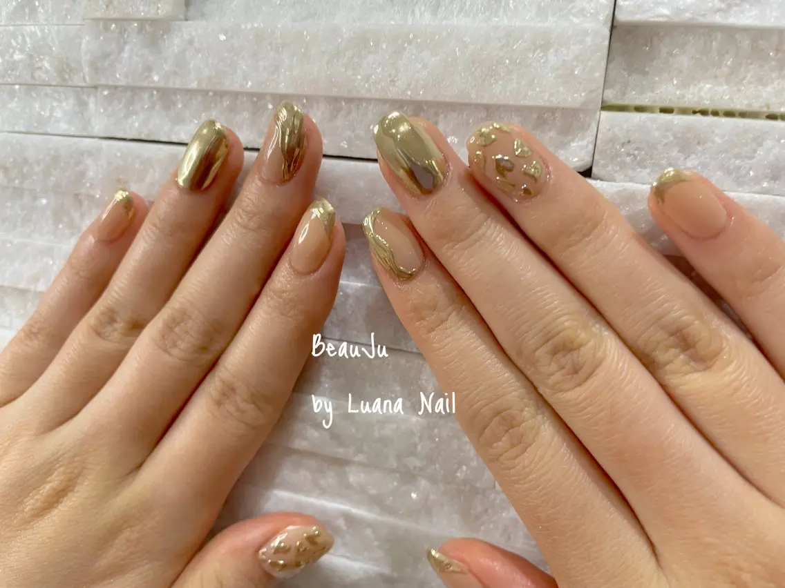 ネイル ミラーネイル ハンドネイル BeauJu by Luana Nailのネイルデザイン