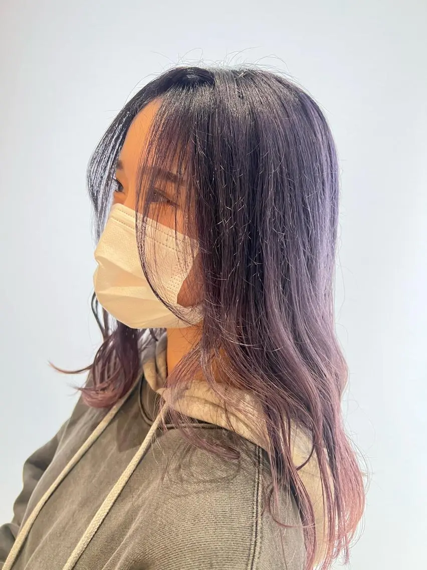 ケアブリーチ+カラー(カット無し)の写真