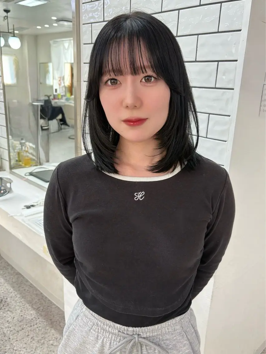 ミディアム カラー カット ヘアカラー 縮毛矯正 トリートメント LOMARLIE JURIAのヘアスタイル