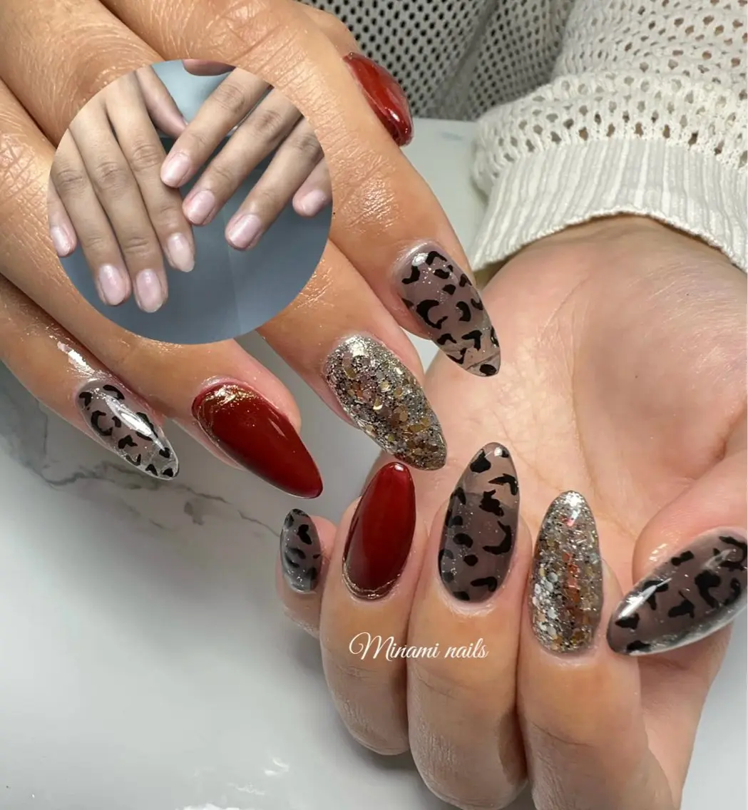 ネイル アートネイル ガーリー キラキラネイル 韓国ネイル マグネットネイル ハンドネイル Minami Nailsのネイルデザイン
