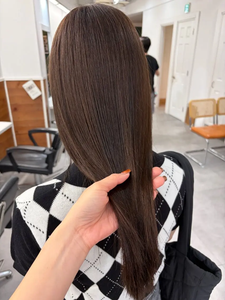 ロング カラー カット ヘアカラー トリートメント レイヤーボブ/ 艶カラー/サナ🌼のヘアスタイル