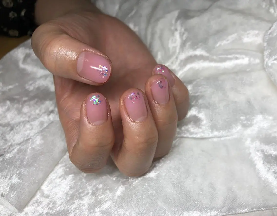 ネイル ピンク 春ネイル ハンドネイル パラあり！フィルイン 美フォルムのネイルデザイン