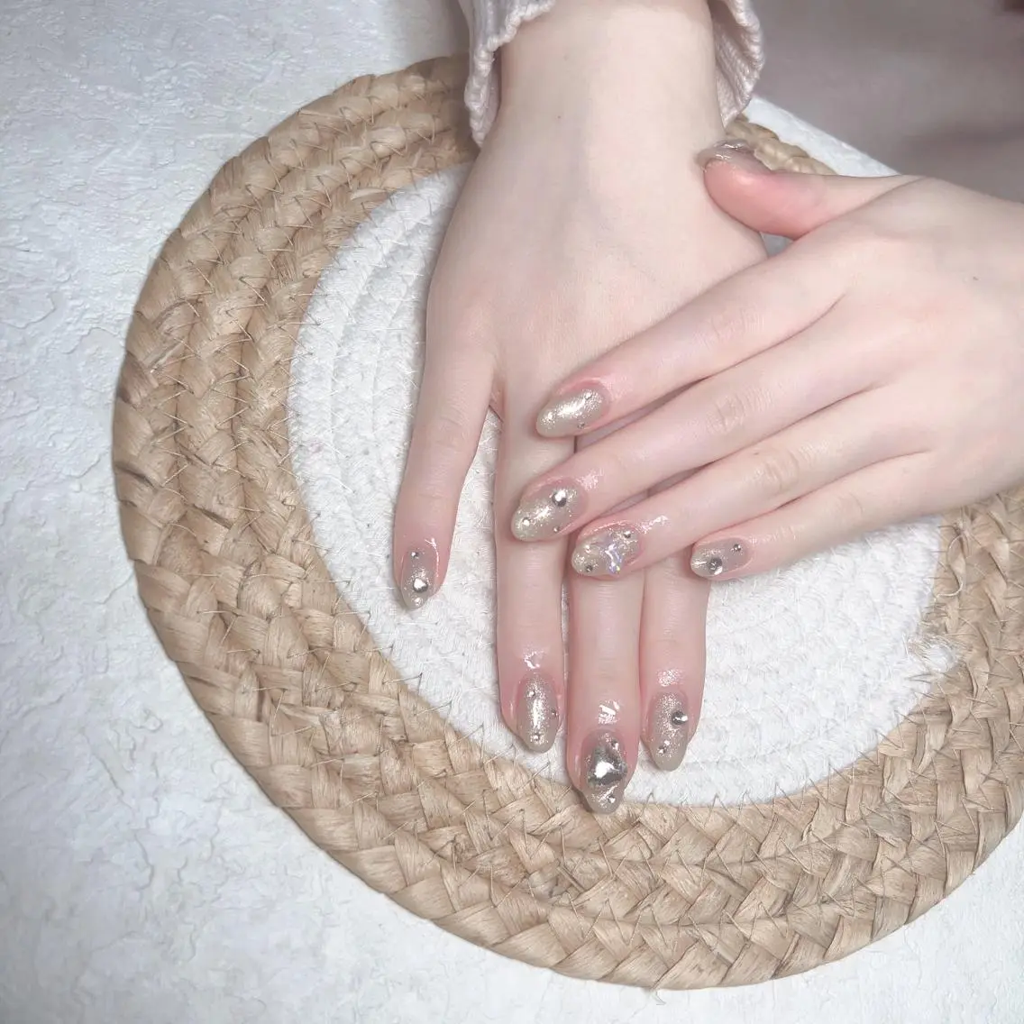 ネイル ハンドネイル M 🌷Nail 長さだし専門店のネイルデザイン